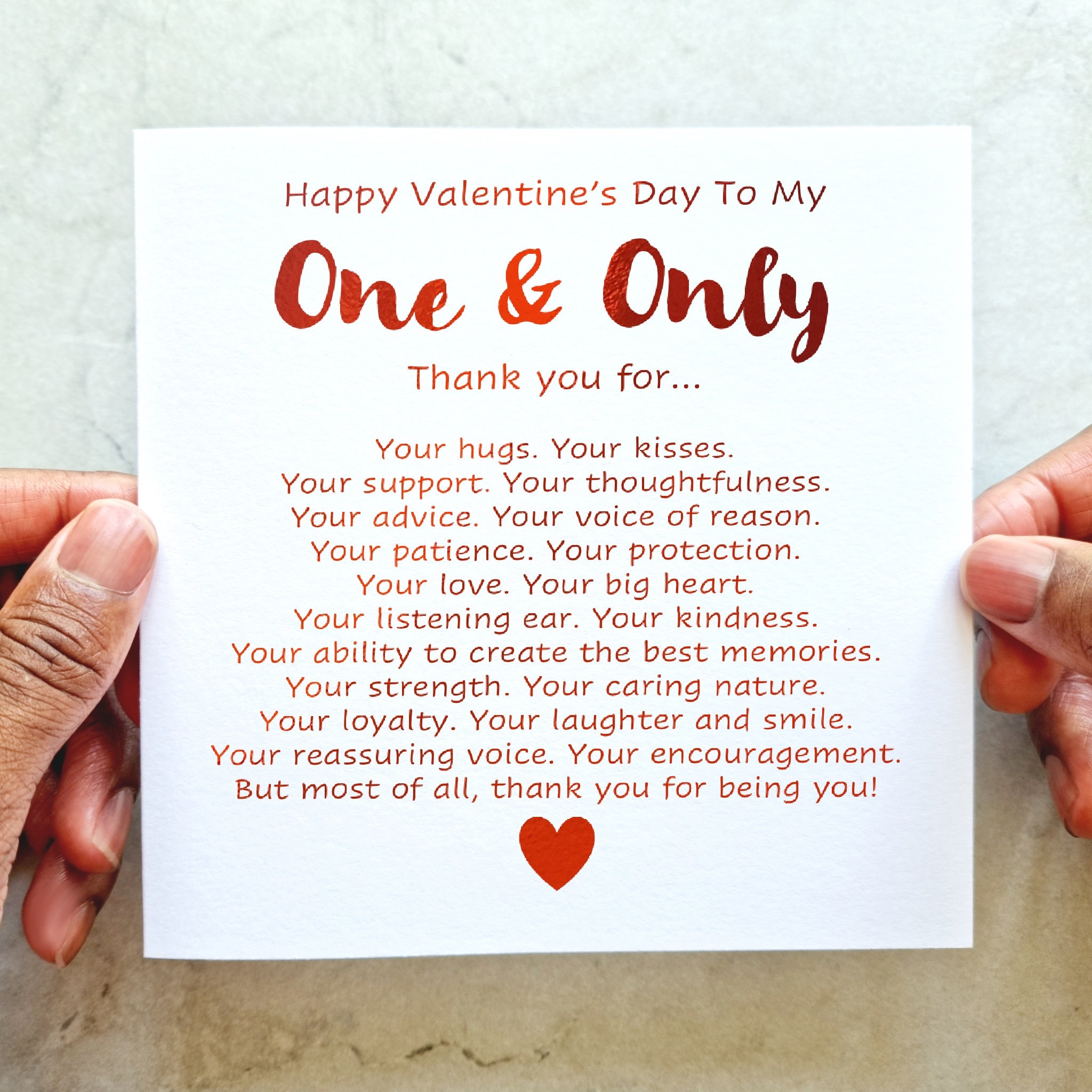 Hallark Valentine Card The One I Love - Conteporary Cute Illustrated