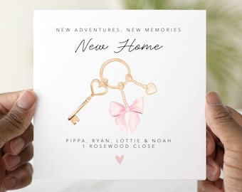 Personalised New Home Card, New Home Card, Congratulations Card, Moving Card, New Home Gift, Congratulations On Your New Home