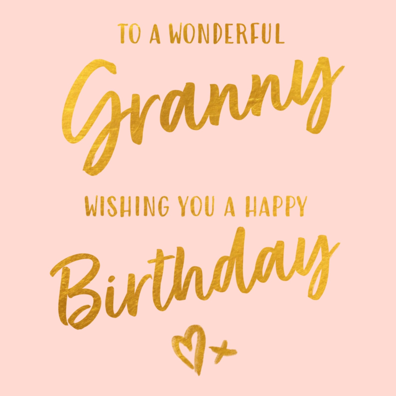 Granny Birthday Gold Foil Card - Granny Card - Card for Granny - Card ...