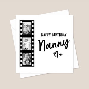 Personalised Photo Nanny Printed Card - Add Your Own Photo - Nanny Photo Birthday Card - Nanny Birthday Card - Card For Nanny - Photo Card