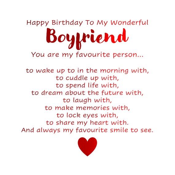 Happy Birthday Boyfriend Poems Happy birthday boyfriend poems