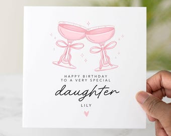 Personalised Daughter Birthday Card, Birthday Card For Daughter, Daughter Card, Birthday Gift Daughter
