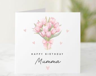 Flower Bouquet Mumma Birthday Card, Birthday Card For Mumma, Birthday Card Mumma, Card For Mumma