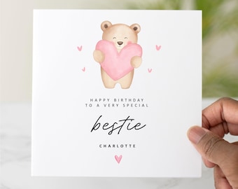 Personalised Bestie Birthday Card - Birthday Card For Best Friend - Birthday Card For Friend - Best Friend Card - Bestie Card