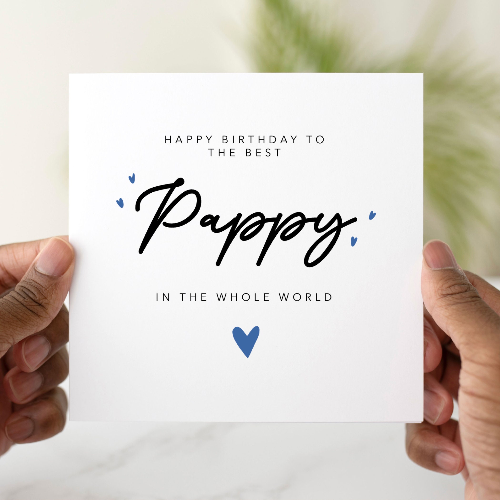 Pappy Birthday Card - Birthday Card For Pappy - To The Best Pappy in the Whole World - Pappy Greeting Card For Birthday - Pappy Card