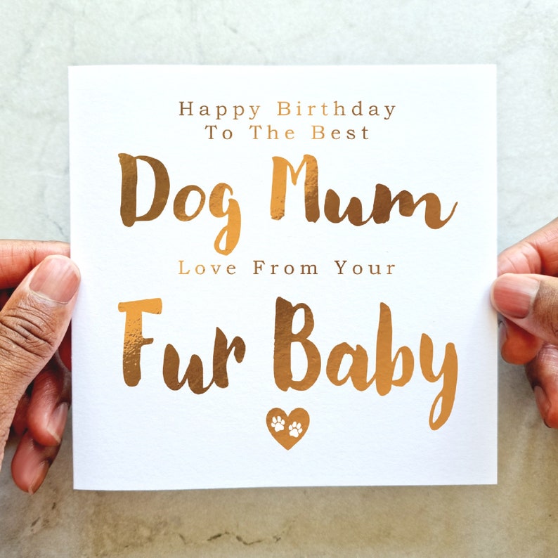 Dog Mum Birthday Card - Mum Birthday Card From the Dog - Mum Birthday ...