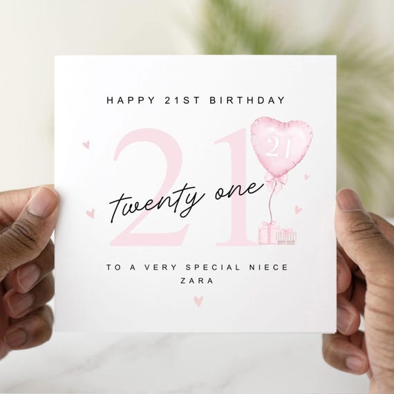 Personalised 21st Birthday Card - 21st Birthday Card for Daughter