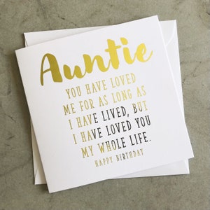 Ma Tante Carte Anniversaire Carte De Ma Tante Joyeux Etsy