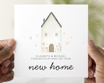 Personalised New Home Card - New Home Gift - Congratulations On Your New Home - Moving Day Card - New Home Card For Friends