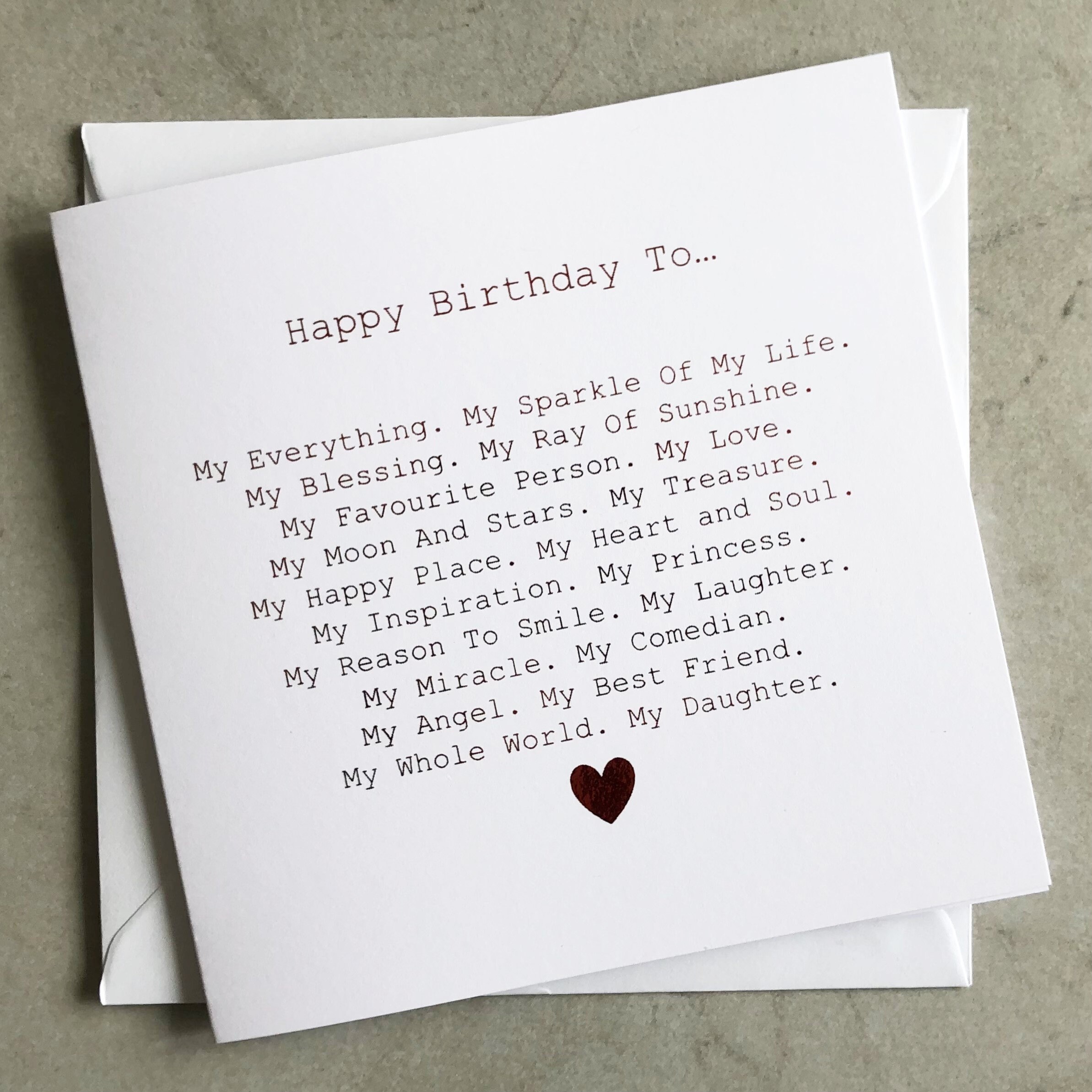 Daughter Birthday Card - Card For Daughter's Birthday - Birthday …