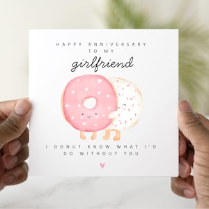 Fun Girlfriend Anniversary Card, Anniversary Card For Girlfriend, Romantic Girlfriend Card