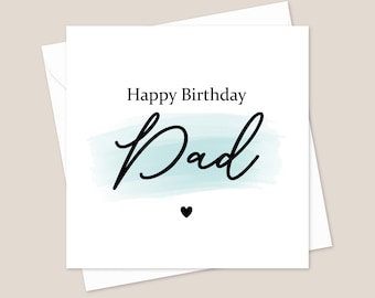 Dad Poem Printed Birthday Card - Birthday Card For Dad - Birthday Card - Card For Dad  - Dad Birthday Card - Daddy Birthday