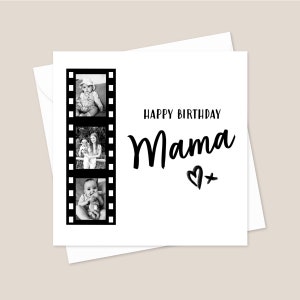 Personalised Photo Mama Printed Card - Add Your Own Photo - Mama Photo Birthday Card - Mama Birthday Card - Card For Mama - Photo Card