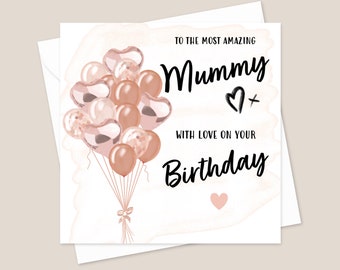 Mummy Birthday Card - Birthday Card For Mummy - Birthday Card Mummy - Printed Card For Mummy - Special Mummy Birthday Card
