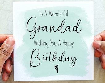 Grandad Birthday Card - Birthday Card For Grandad - Card For Grandad - Birthday Card Grandad - Grandad Birthday Gift