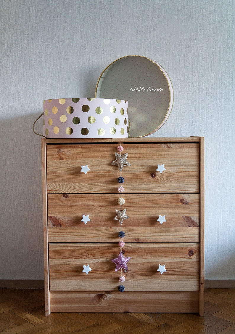 Stars Drawer Pulls/wardrobe Knobs/nursery Dresser Knobs/star Etsy