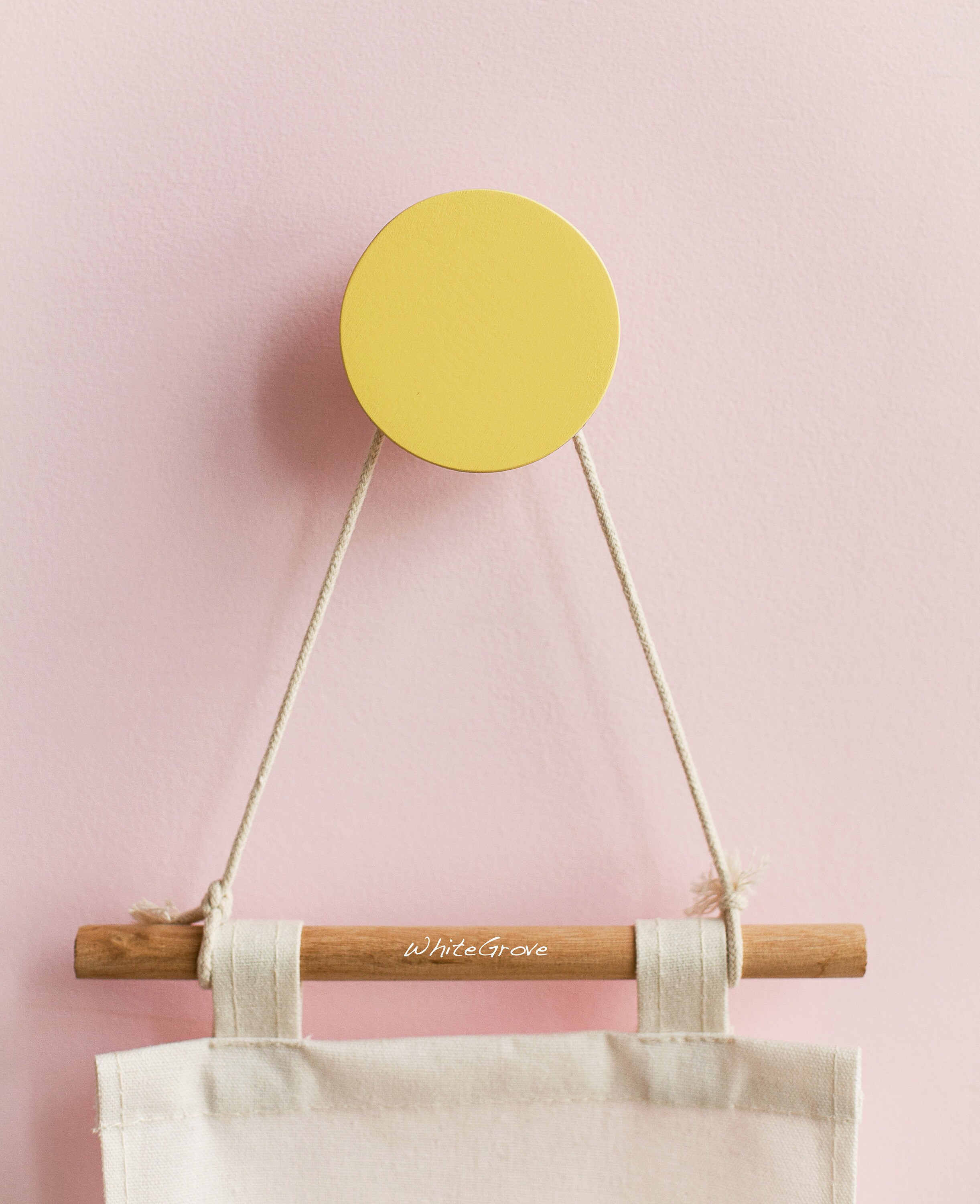 Wall hooks coat wood dots round circle hangers hanging knobs Etsy