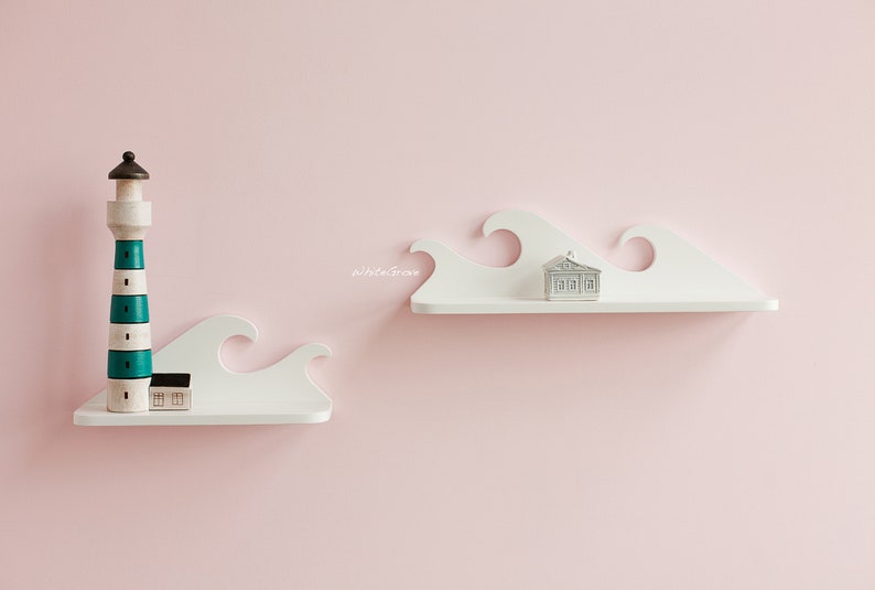 Coastal Wall Decor/coastal Shelf/nursery Shelve/kid Etsy