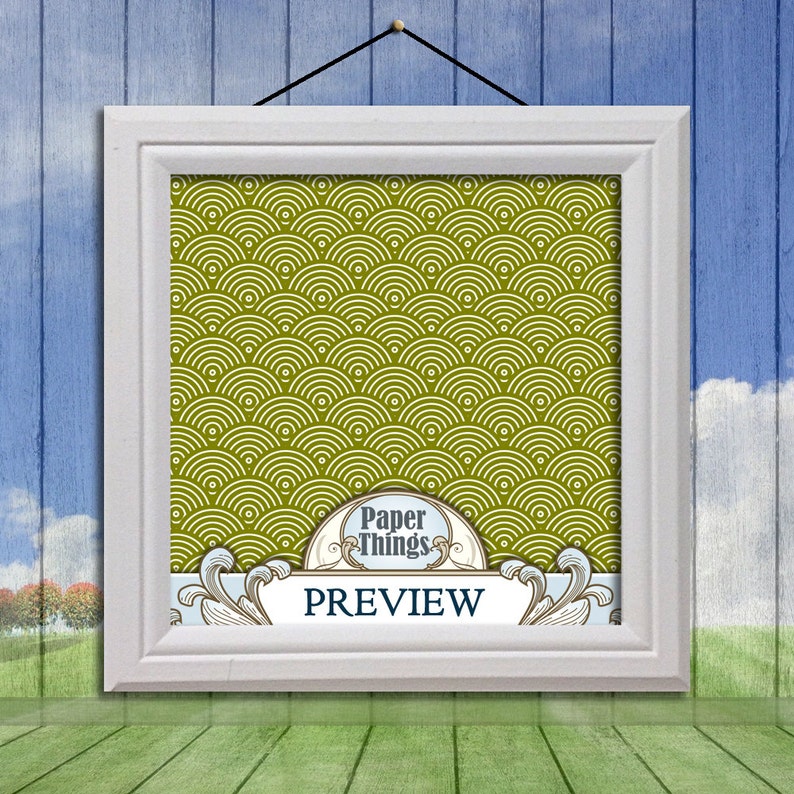 green Geometric Paper with Printable Paisley Patterns Olive Green Scrapbook Papers Green Olive Polka Dot Digital Paper
