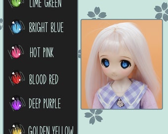 Black Sclera Demon/Dragon Glass Follow Me Eyes - 16mm-22mm for BJD, Dollfie Dream, Smart Doll (Multiple Colours)