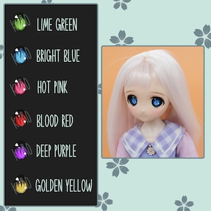 Black Sclera Demon/Dragon Style Glass Follow Me Eyes - for Dollfie Dream/Smart Doll/BJD - size 16mm/18mm/20mm/22mm - Choose Colour
