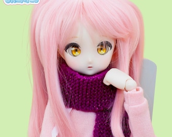 Hand Knitted Glitter Scarf for MSD 1/4 BJDs, Dollfie & Similar Dolls (Multiple Colours)