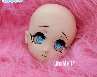 OOAK Custom Dollce Doll Head (Flesh Skin) - by Kuro Creates