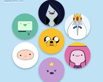 Adventure Time Face Badges