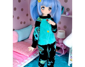 Adventure Time BMO Onesie - for MSD BallJointDolls, MDD DollfieDream, 1/4 size doll etc