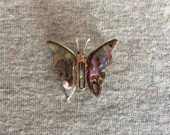 Vintage Sterling Butterfly Brooch