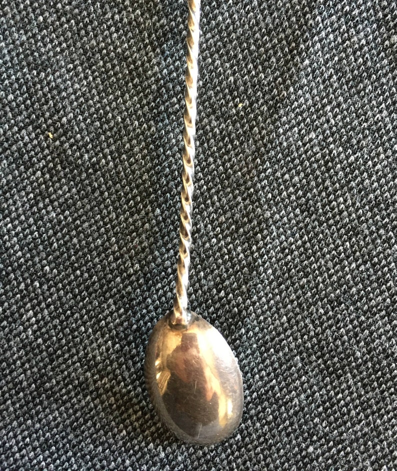 Vintage Sterling Olive Spoon Etsy