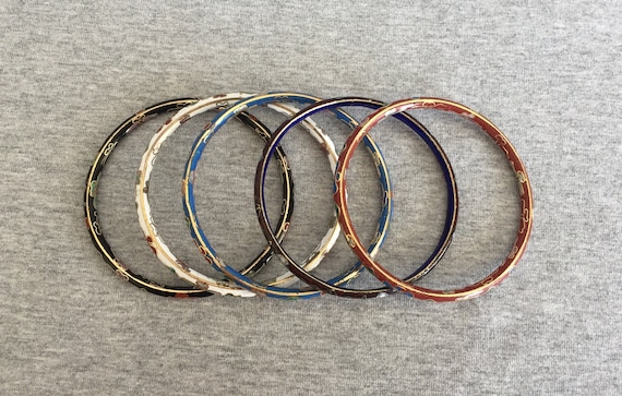 Vintage Cloisonne Bangles