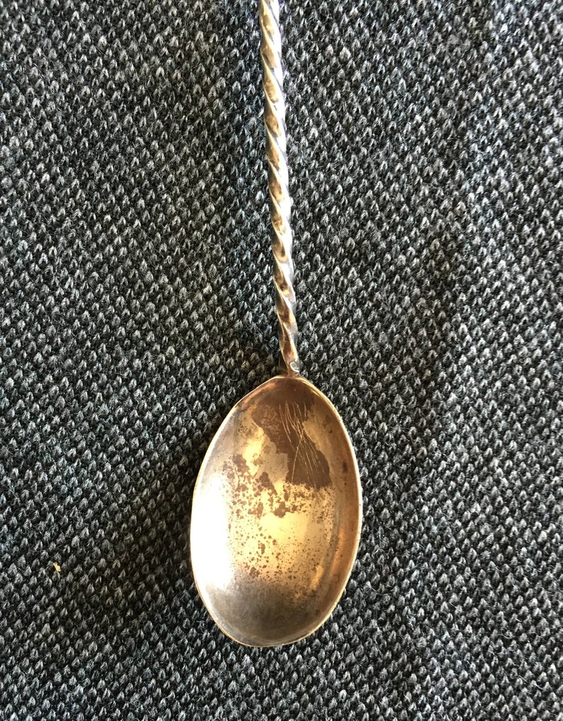 Vintage Sterling Olive Spoon Etsy