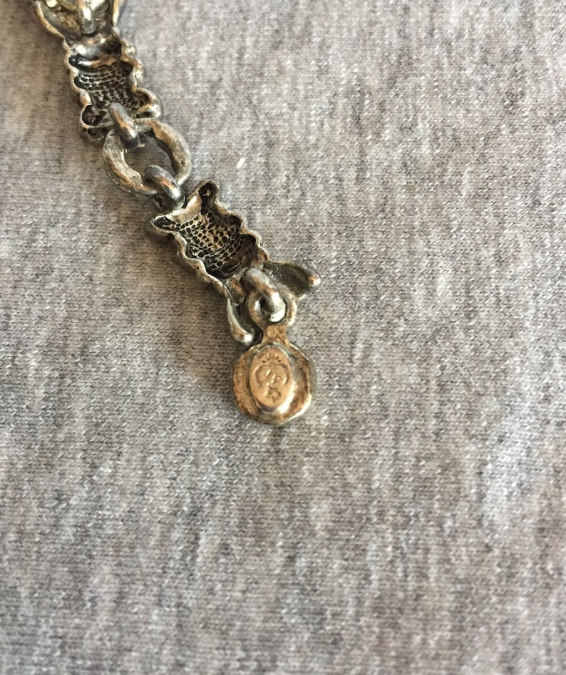Vintage PD Crown Chain Bracelet Etsy
