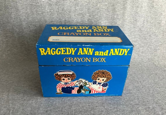 Vintage Raggedy Ann and Andy Crayon Box - Etsy