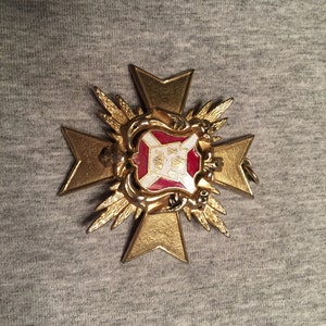 Vintage Metal Badge Pendant