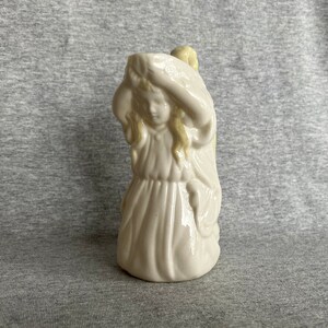 Belleek Maiden Girl Pitcher