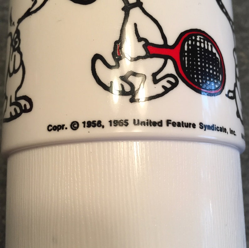 Vintage Snoopy Plastic Tumbler