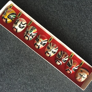 Vintage Mini Chinese Opera Masks