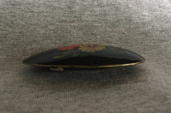 Vintage Hand Painted Brooch - image 6