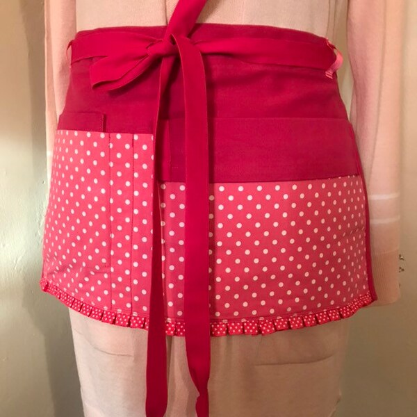 Pretty in Pink Polka Dot Vendor Apron