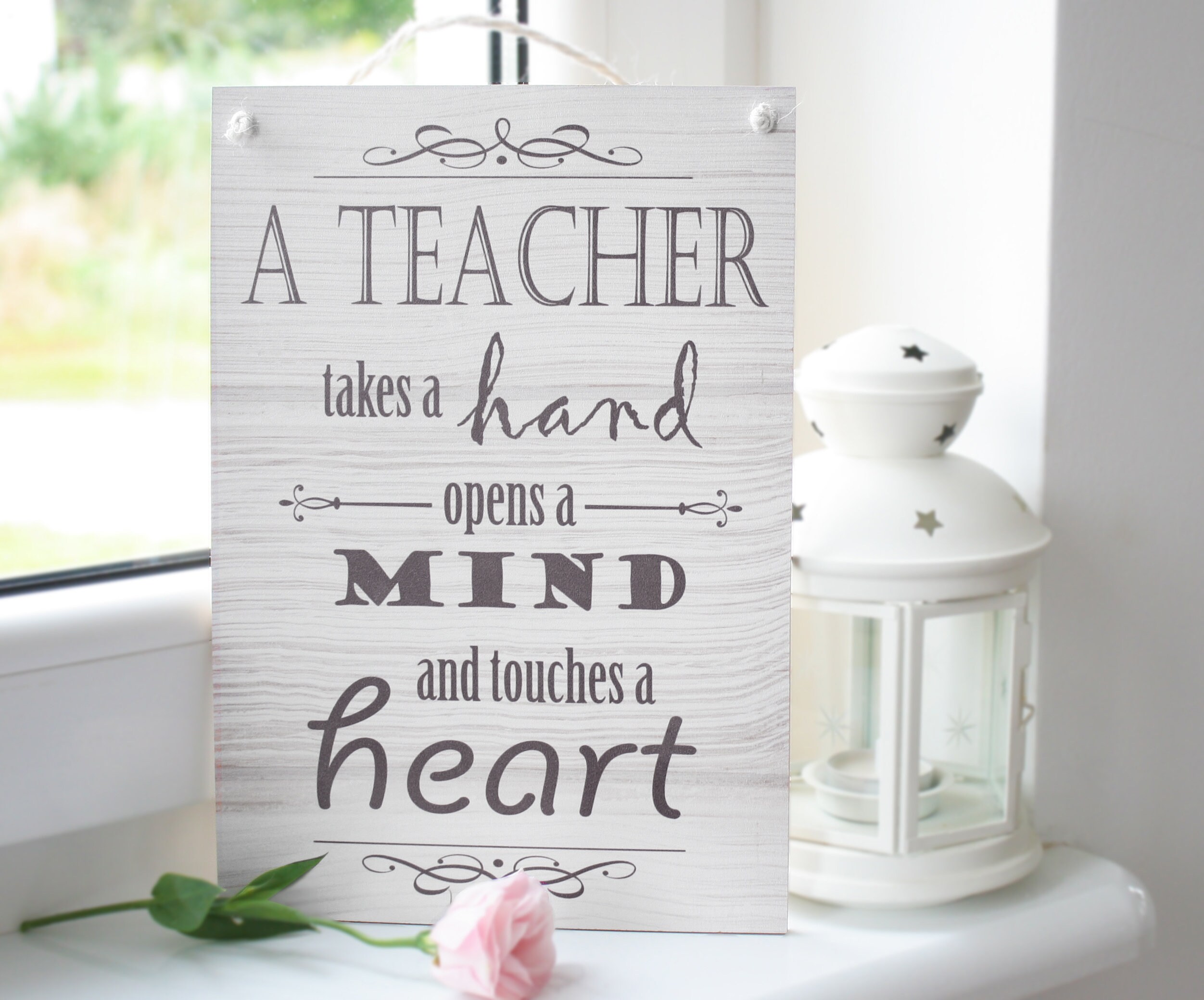 Een leraar Inspirerende Citaat Plaque home decor muur Etsy