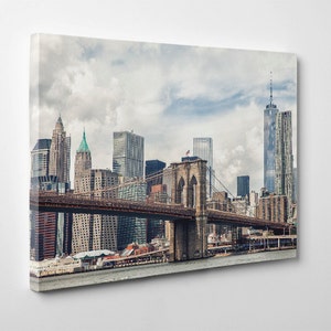 VENTA de lona! Estados Unidos, fotografía de Nueva York, fotografía del puente de Brooklyn, Estados Unidos, Nueva York impresión, impresión del arte de la pared, arte, lienzo Nueva York, #031
