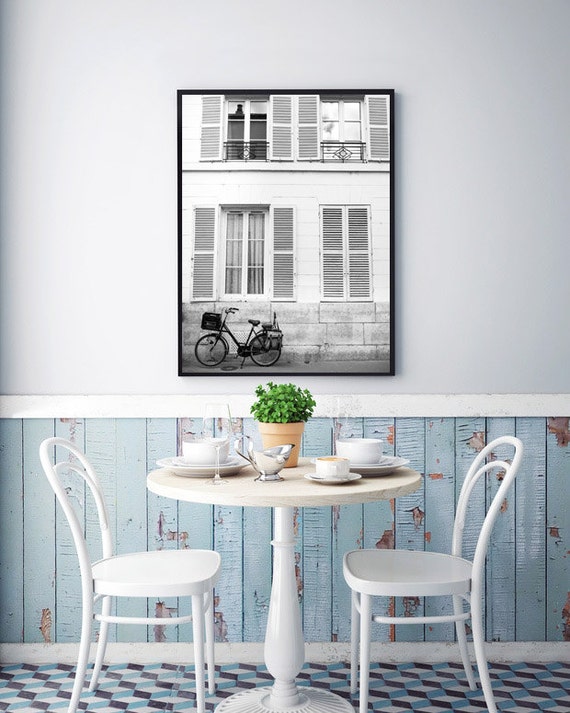 France, Paris, Paris photography, vintage, bike, vintage, Paris print, wall art print, Paris decor, fine art photography #057