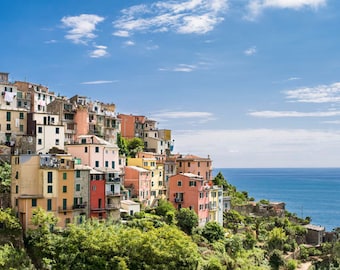 Italia, fotografía de Italia, Cinque Terre, fotografía de Cinque Terre, paisaje, mar, pared foto impresión, profesionales de arte #007