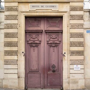 France, Paris, purple door, vintage, Paris photography, door, large wall art print, Paris print, Paris decor, fine art #039