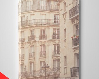 CANVAS SALE! France, Paris, Paris photography, Paris house, Paris balcony, wall art print, Paris window, Paris print, fine art, canvas, #103