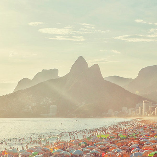 Brazil, Rio de Janeiro, Ipanema beach, ocean view, Brazil photography, large wall art print, fine art #040