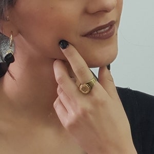 Antique Silver Signet Ring,  Adjustable Silver Ring For Women, Unique Signet Ring, Vintage Style Ring, Antique Gold Ring, Thumb Ring