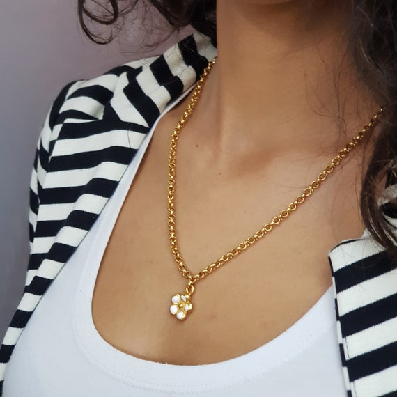 Sunflower online necklace etsy